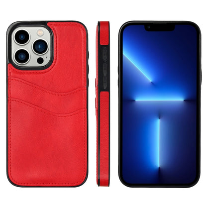 Litchi Leather Skin Card Slots Phone Case