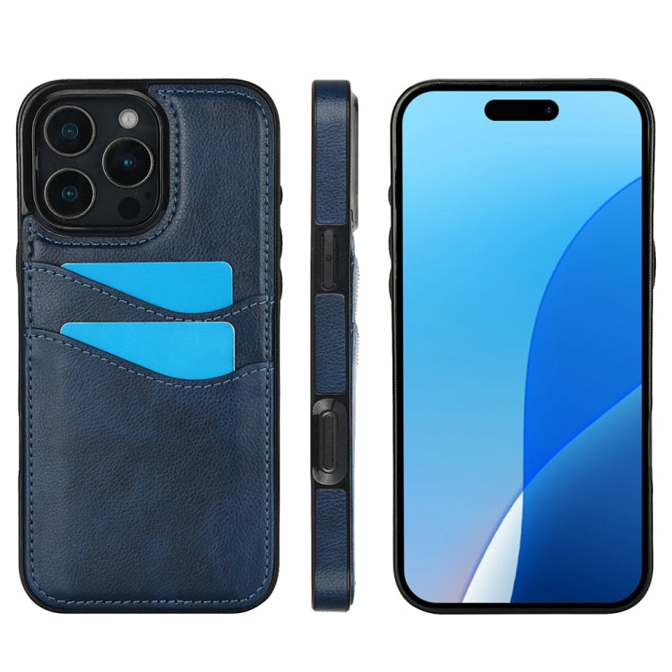Litchi Leather Skin Card Slots Phone Case