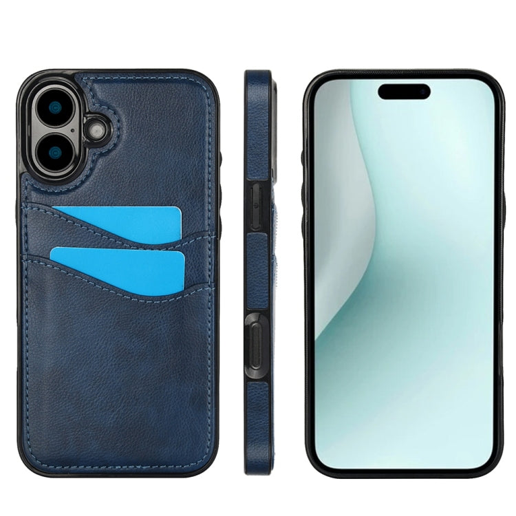 Litchi Leather Skin Card Slots Phone Case