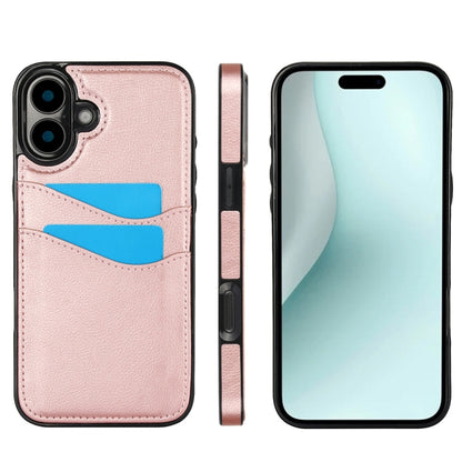 Litchi Leather Skin Card Slots Phone Case