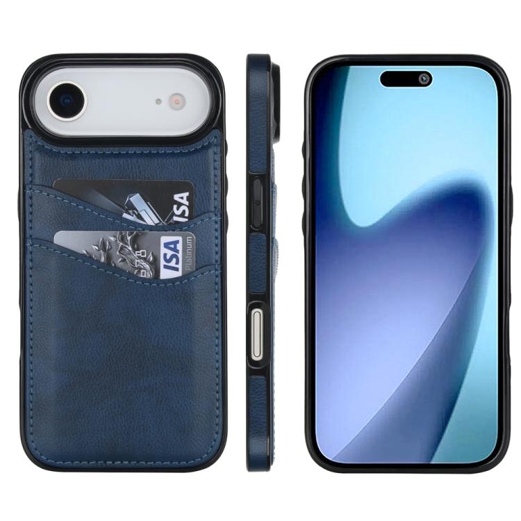 Litchi Leather Skin Card Slots Phone Case
