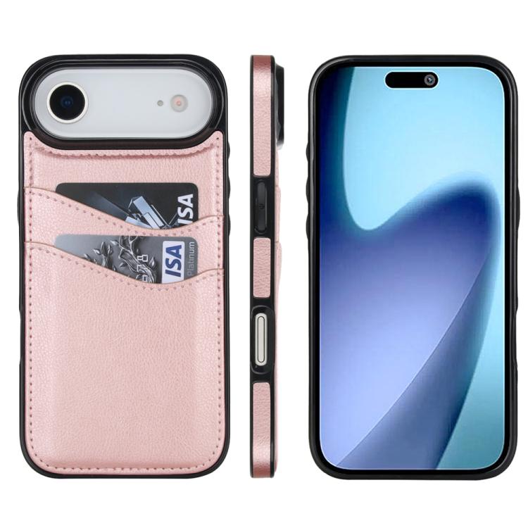 Litchi Leather Skin Card Slots Phone Case