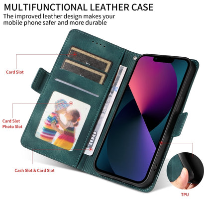 Embossed Rhombus Starry Leather Phone Case