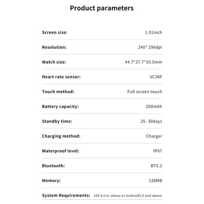 QS11 1.91 inch BT5.2 Smart Sport Watch