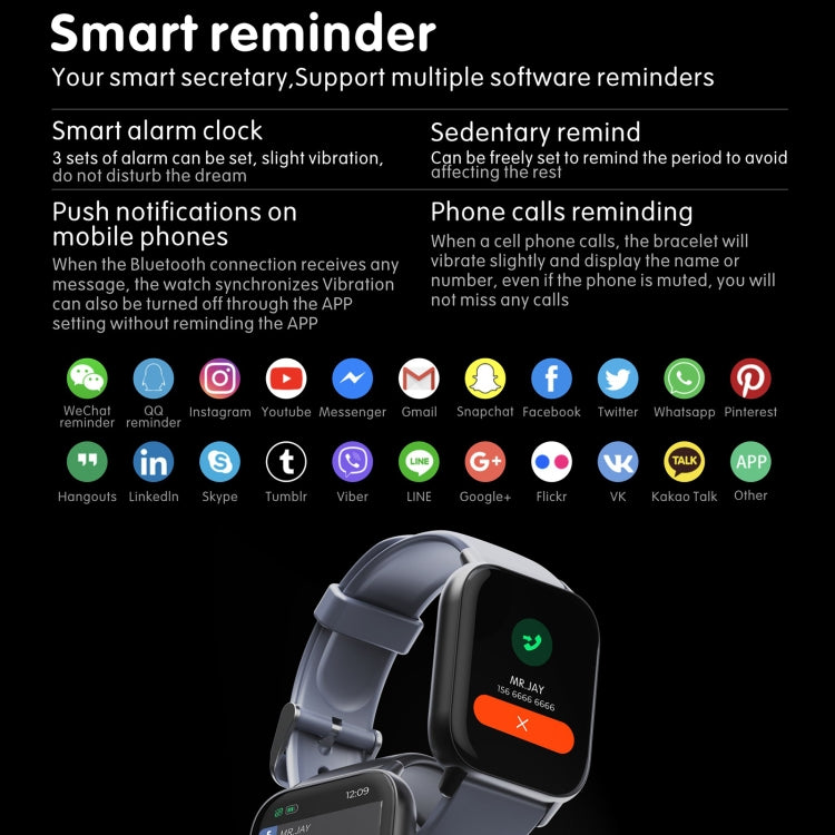 QS16 Pro 1.83 inch BT5.0 Smart Sport Watch