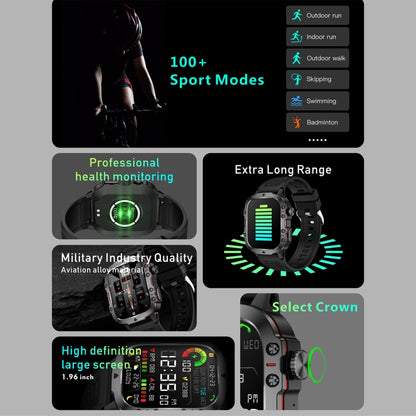 QX11 1.96 inch BT5.2 Smart Sport Watch
