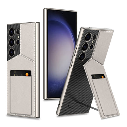 GKK Rotor Bracket Recessed Card Bag Full Coverage Phone Case, For Samsung Galaxy S25 5G����������...