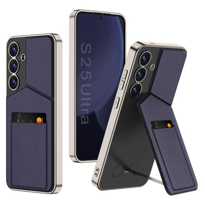 GKK Rotor Bracket Recessed Card Bag Full Coverage Phone Case, For Samsung Galaxy S25 5G����������...