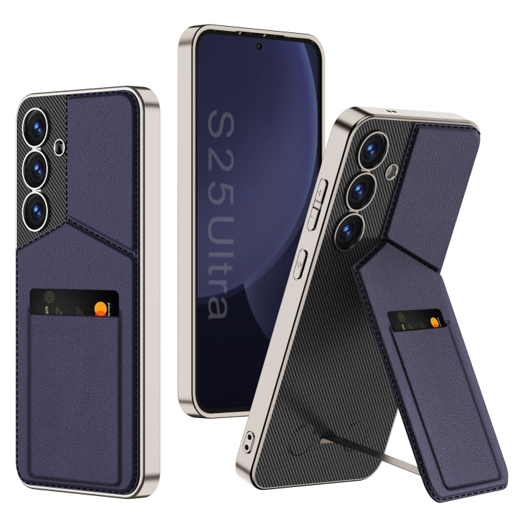 GKK Rotor Bracket Recessed Card Bag Full Coverage Phone Case, For Samsung Galaxy S25 5G����������...