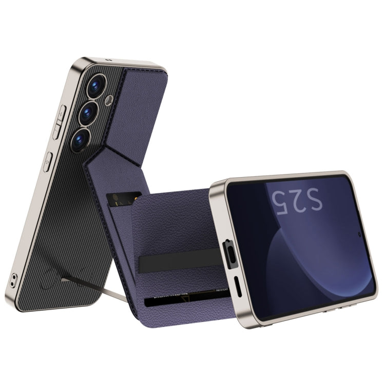 GKK Rotor Bracket Recessed Card Bag Full Coverage Phone Case, For Samsung Galaxy S25 5G����������...