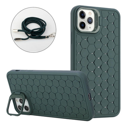 Honeycomb Radiating Lens Holder Magsafe Phone Case with Lanyard, For iPhone 16 Pro Max�����������...