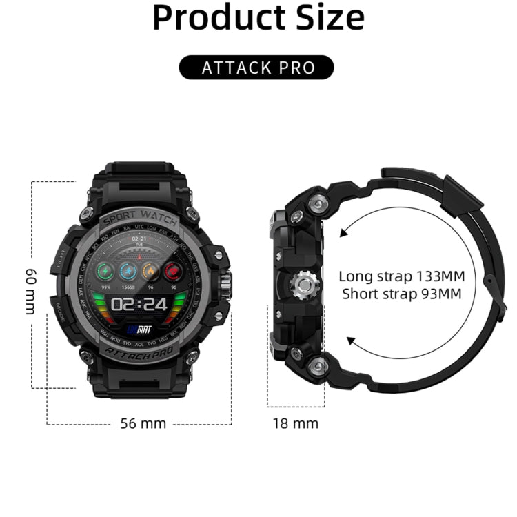 LOKMAT ATTACK Pro 1.39 inch BT5.1 Smart Sport Watch