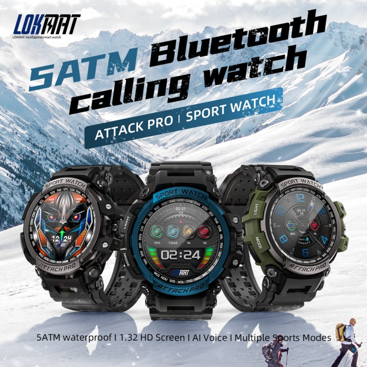 LOKMAT ATTACK Pro 1.39 inch BT5.1 Smart Sport Watch