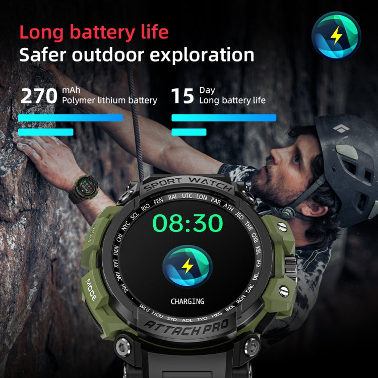 LOKMAT ATTACK Pro 1.32 inch BT5.1 Smart Sport Watch