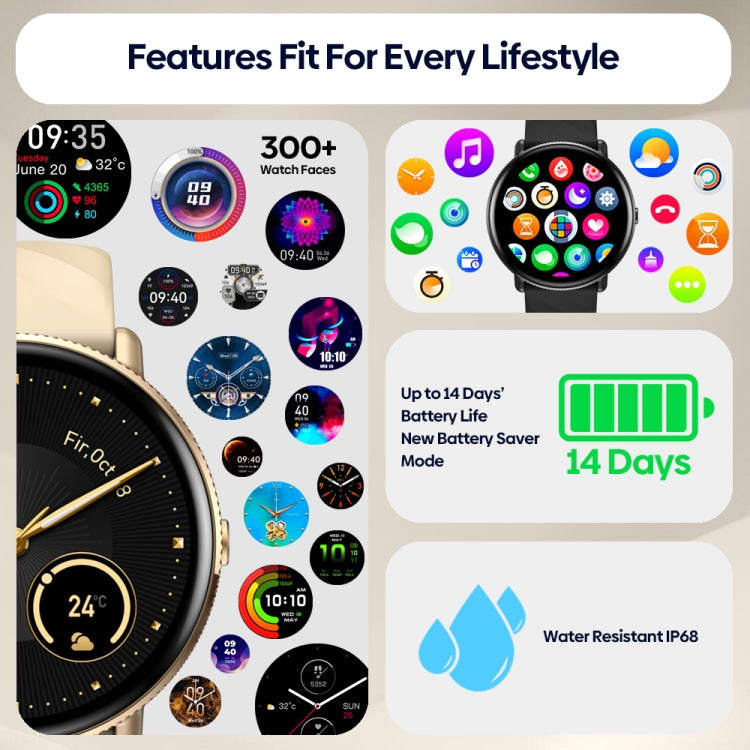 Zeblaze GTR 3 Pro 1.43 inch Screen Voice Calling Smart Watch