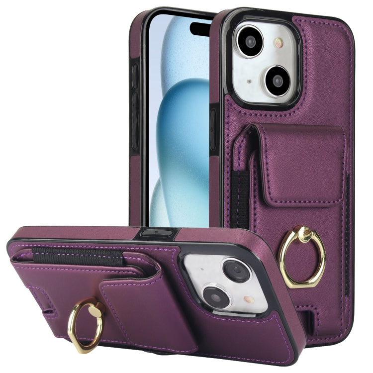 Elastic Card Bag Ring Holder Phone Case