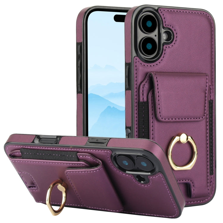 Elastic Card Bag Ring Holder Phone Case