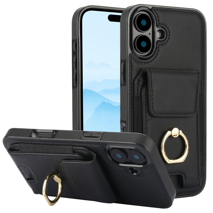 Elastic Card Bag Ring Holder Phone Case