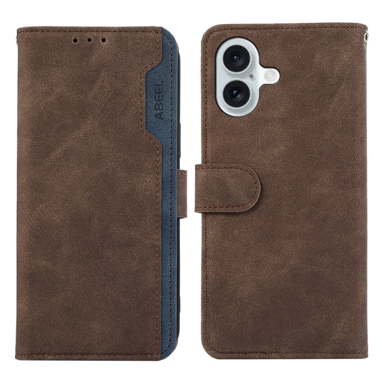 ABEEL Color Block Magnetic RFID Leather Phone Case