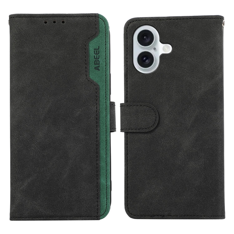 ABEEL Color Block Magnetic RFID Leather Phone Case