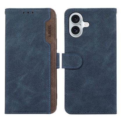 ABEEL Color Block Magnetic RFID Leather Phone Case