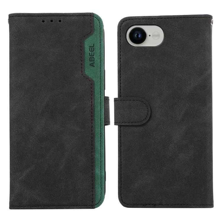 ABEEL Color Block Magnetic RFID Leather Phone Case