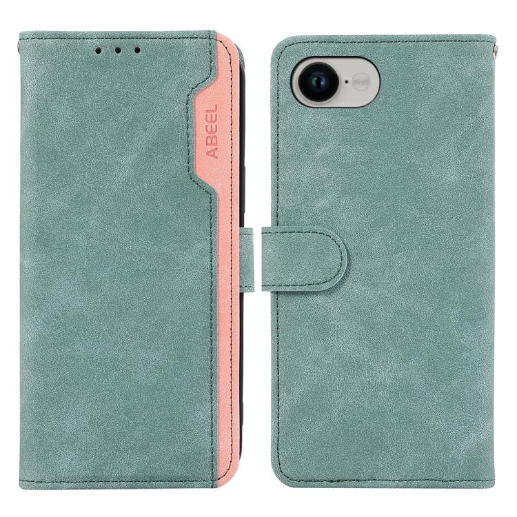 ABEEL Color Block Magnetic RFID Leather Phone Case