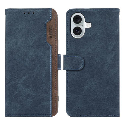 ABEEL Color Block Magnetic RFID Leather Phone Case
