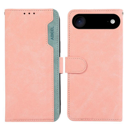 ABEEL Color Block Magnetic RFID Leather Phone Case