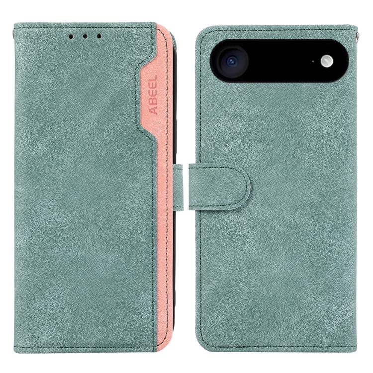 ABEEL Color Block Magnetic RFID Leather Phone Case