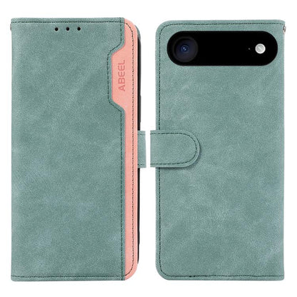 ABEEL Color Block Magnetic RFID Leather Phone Case