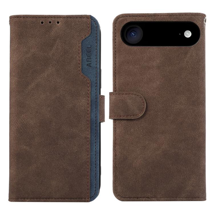 ABEEL Color Block Magnetic RFID Leather Phone Case