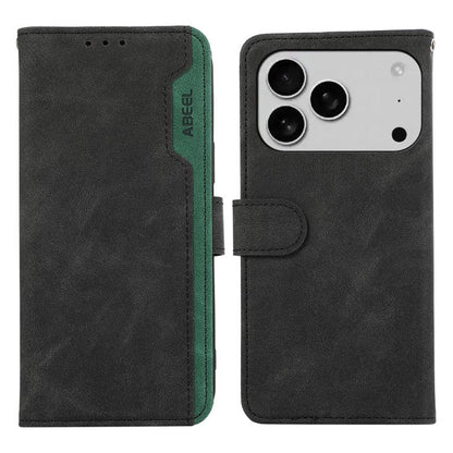 ABEEL Color Block Magnetic RFID Leather Phone Case