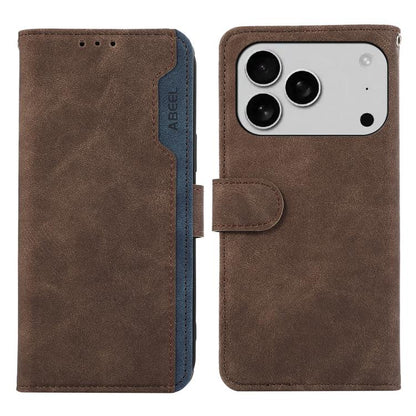 ABEEL Color Block Magnetic RFID Leather Phone Case