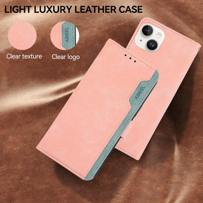 ABEEL Color Block Magnetic RFID Leather Phone Case