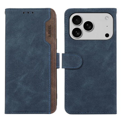 ABEEL Color Block Magnetic RFID Leather Phone Case