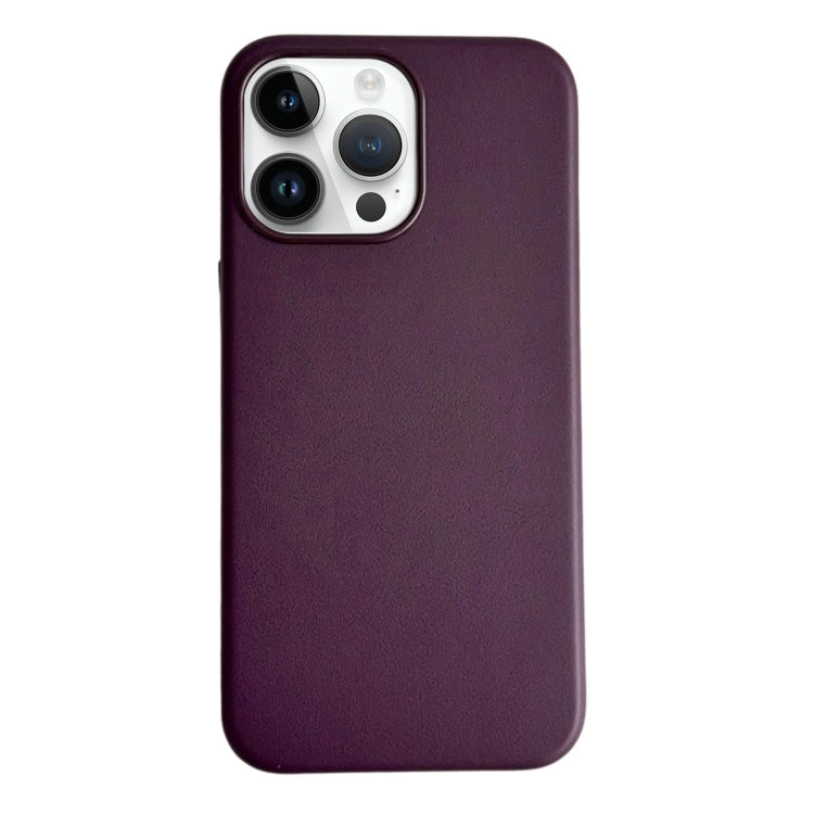 Pure Color Leather Magsafe Magnetic Phone Case, For iPhone 16 Pro Max, For iPhone 16 Pro���������...