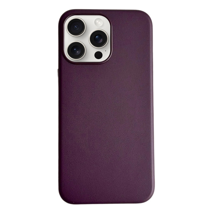 Pure Color Leather Magsafe Magnetic Phone Case, For iPhone 16 Pro Max, For iPhone 16 Pro���������...