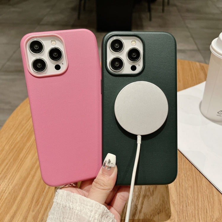 Pure Color Leather Magsafe Magnetic Phone Case, For iPhone 13 Pro Max, For iPhone 13 Pro���������...