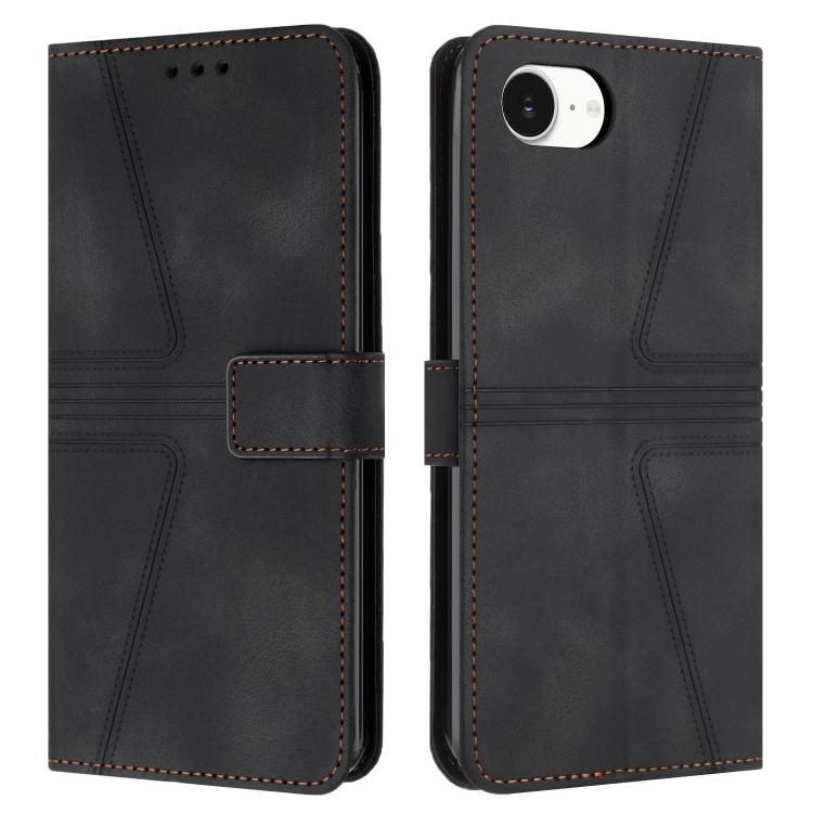 Triangle Solid Color Leather Phone Case, For iPhone 16e, For iPhone 16 Pro Max, For iPhone 16 Pro...