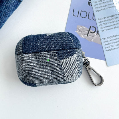 Stitching Denim Cloth Bluetooth Earphone Protective Case, For AirPods Pro 2, For AirPods 3�������...