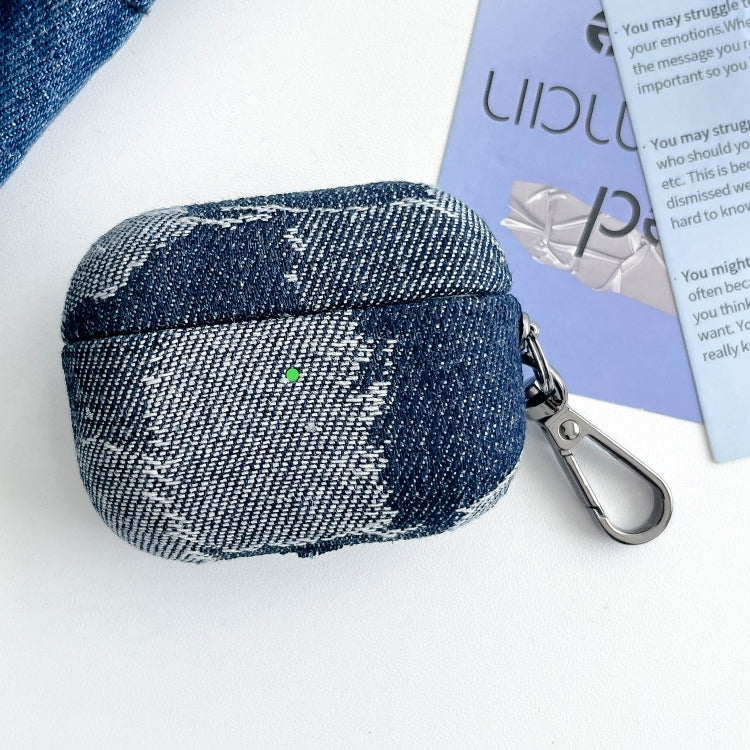 Stitching Denim Cloth Bluetooth Earphone Protective Case, For AirPods Pro 2, For AirPods 3�������...