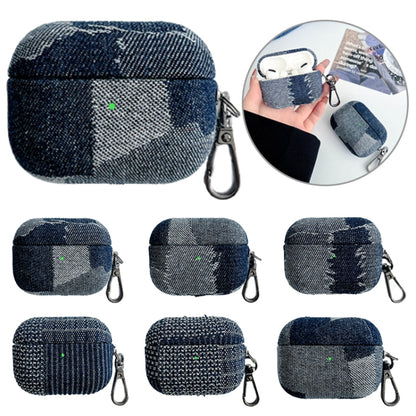 Stitching Denim Cloth Bluetooth Earphone Protective Case, For AirPods Pro 2, For AirPods 3�������...