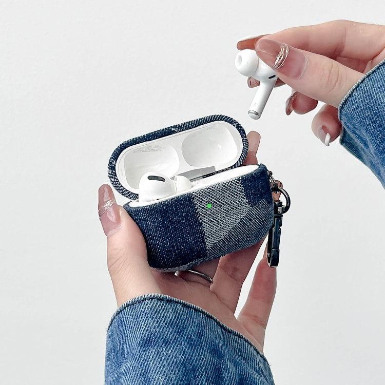 Stitching Denim Cloth Bluetooth Earphone Protective Case, For AirPods Pro 2, For AirPods 3�������...