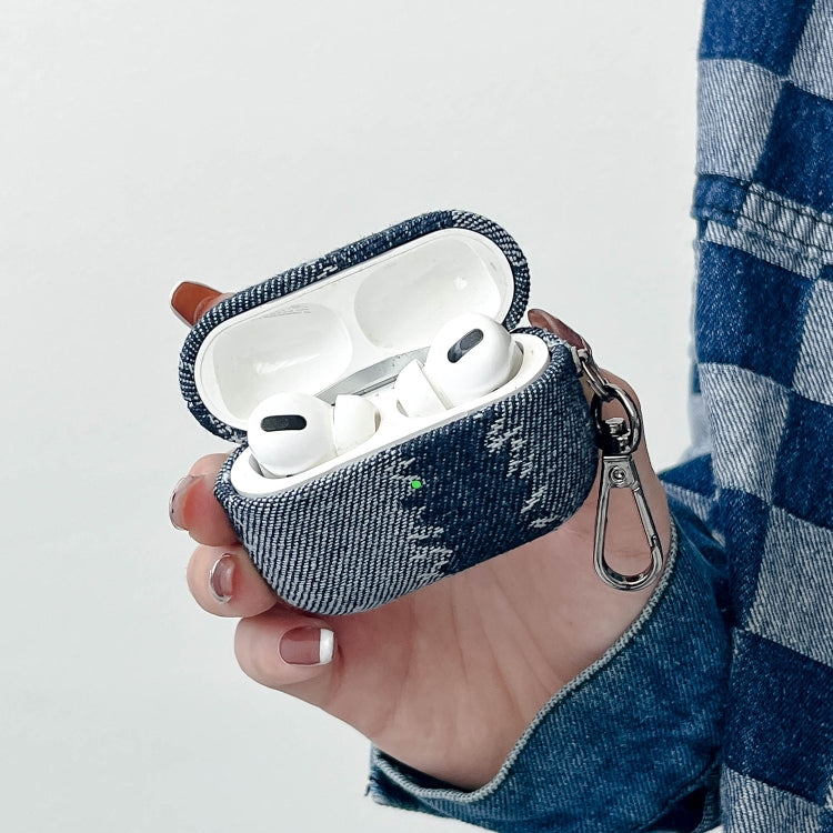 Stitching Denim Cloth Bluetooth Earphone Protective Case, For AirPods Pro 2, For AirPods 3�������...