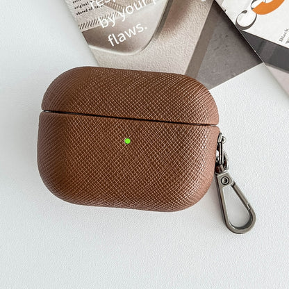 Cross Texture PU Leather Bluetooth Earphone Protective Case, For AirPods Pro 2, For AirPods 3����...
