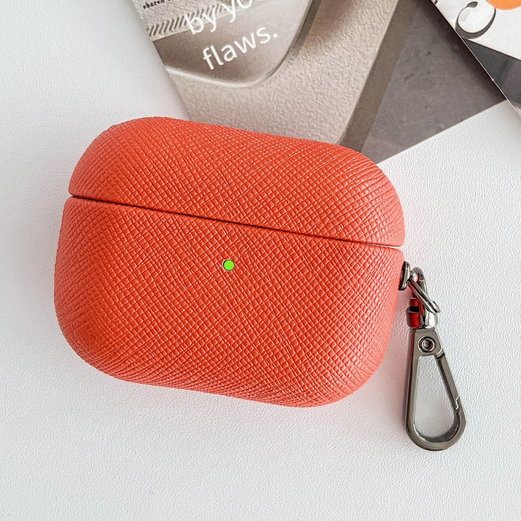 Cross Texture PU Leather Bluetooth Earphone Protective Case, For AirPods Pro 2, For AirPods 3����...