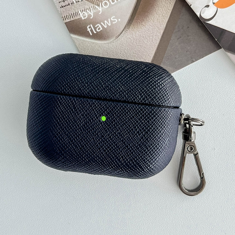 Cross Texture PU Leather Bluetooth Earphone Protective Case, For AirPods Pro 2, For AirPods 3����...