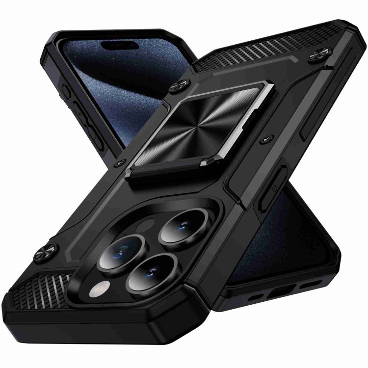 Shockproof Metal Holder Phone Case, For iPhone 16 Pro Max, For iPhone 16 Pro, For iPhone 16 Plus�...