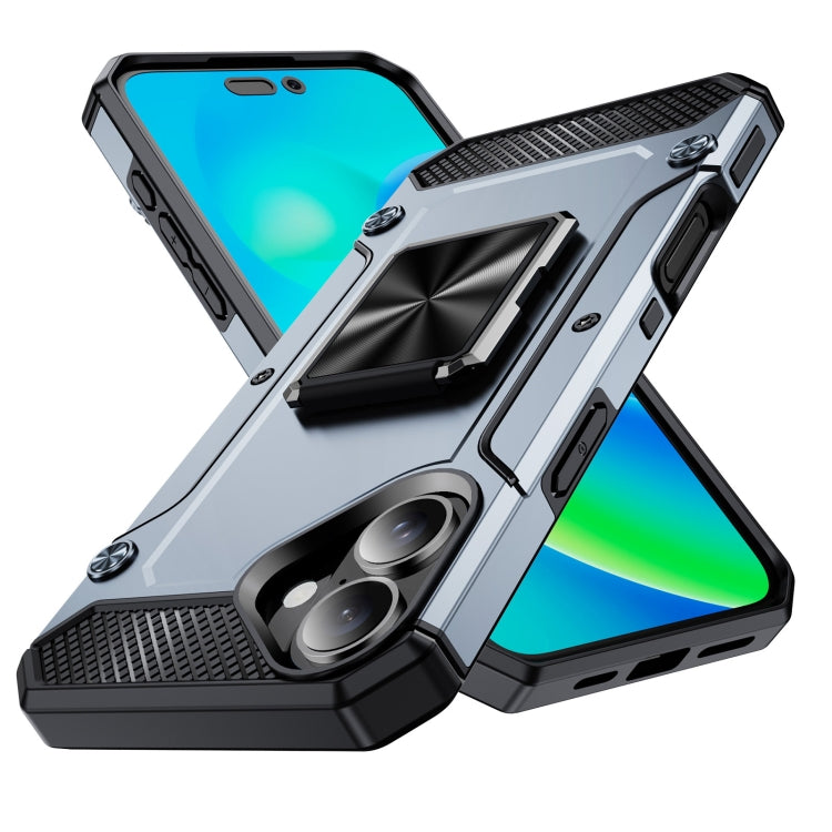 Shockproof Metal Holder Phone Case, For iPhone 16 Pro Max, For iPhone 16 Pro, For iPhone 16 Plus�...